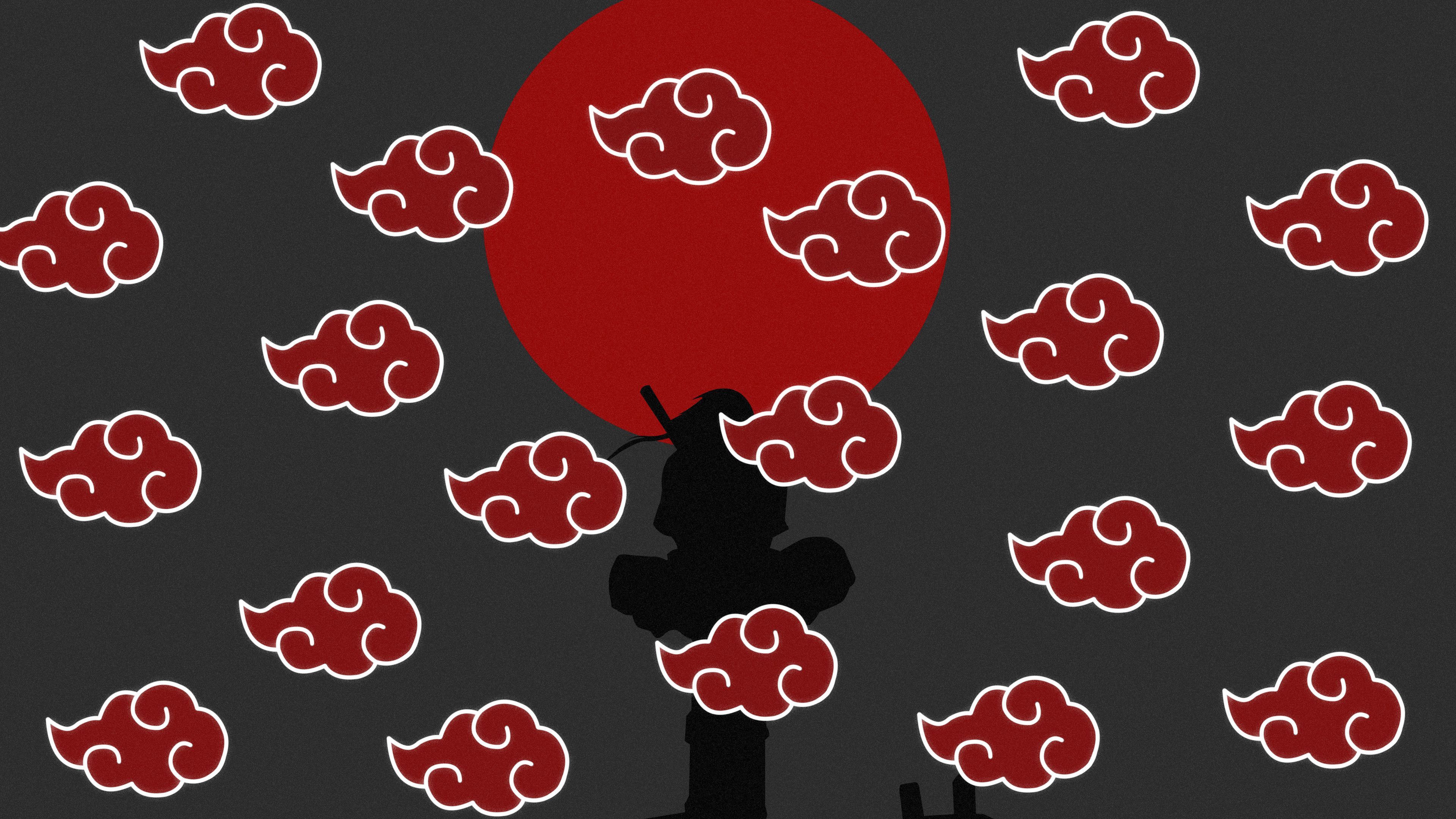 Akatsuki's cloud amoled, naruto cloud HD phone wallpaper