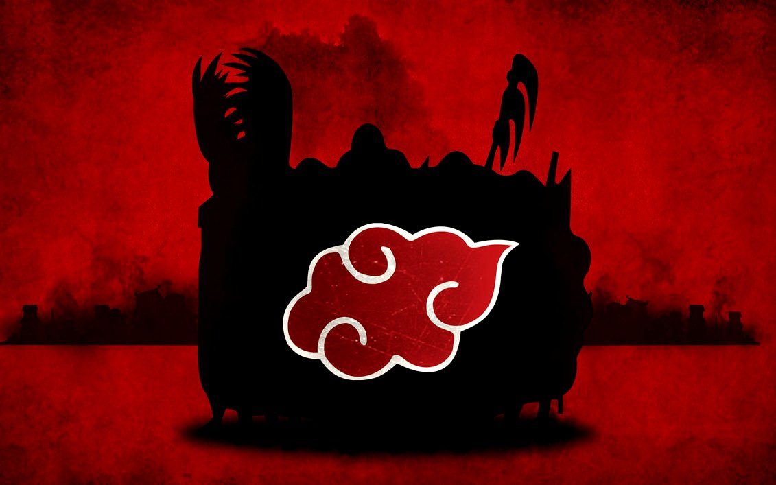 AKATSUKI, Red Cloud Symbol. Naruto picture, Anime wallpaper, Akatsuki
