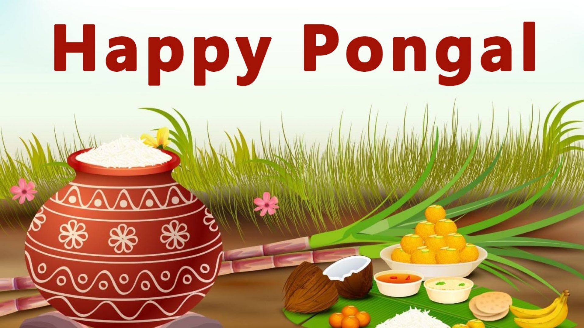 3D Pongal Picture HD Wallpaper Download High Quality 1080p