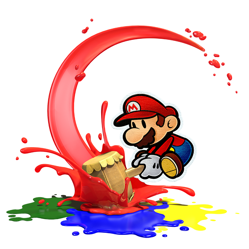 Paper Mario Color Splash. Mario color splash, Paper mario color splash, Paper mario