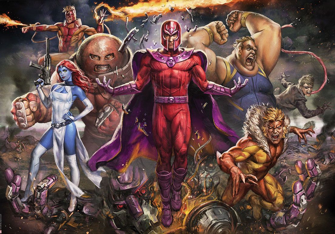 Magneto & the Brotherhood of Mutants Limited Edition Art Print by Ian MacDonald. Available at Sideshow.com. Marvel villains, X men, Marvel superheroes