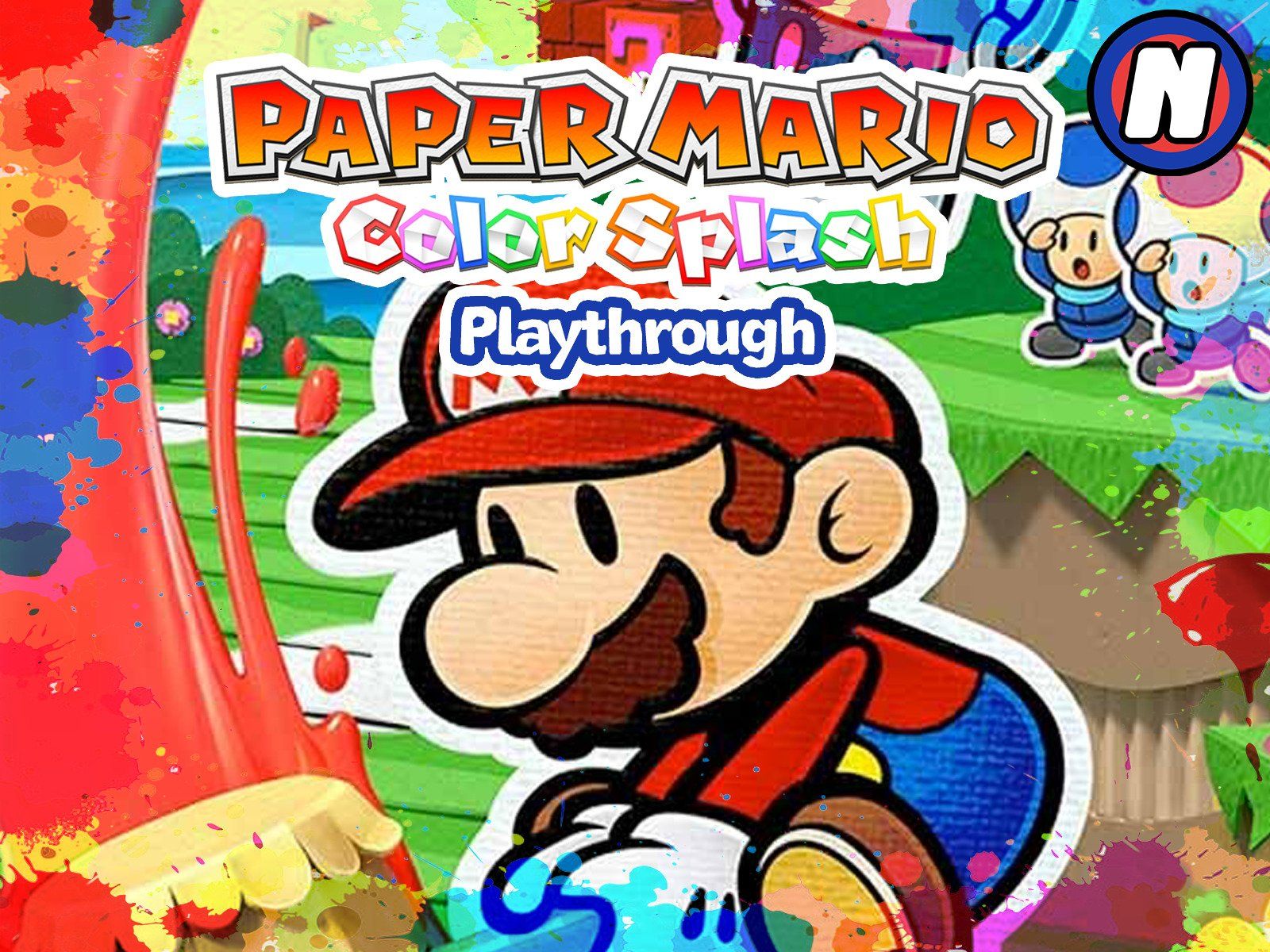 Watch Clip: Paper Mario Color Splash Playthrough
