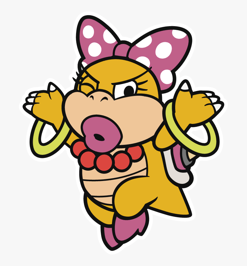 Paper Mario Wiki Mario Color Splash Wendy, HD Png Download, Transparent Png Image