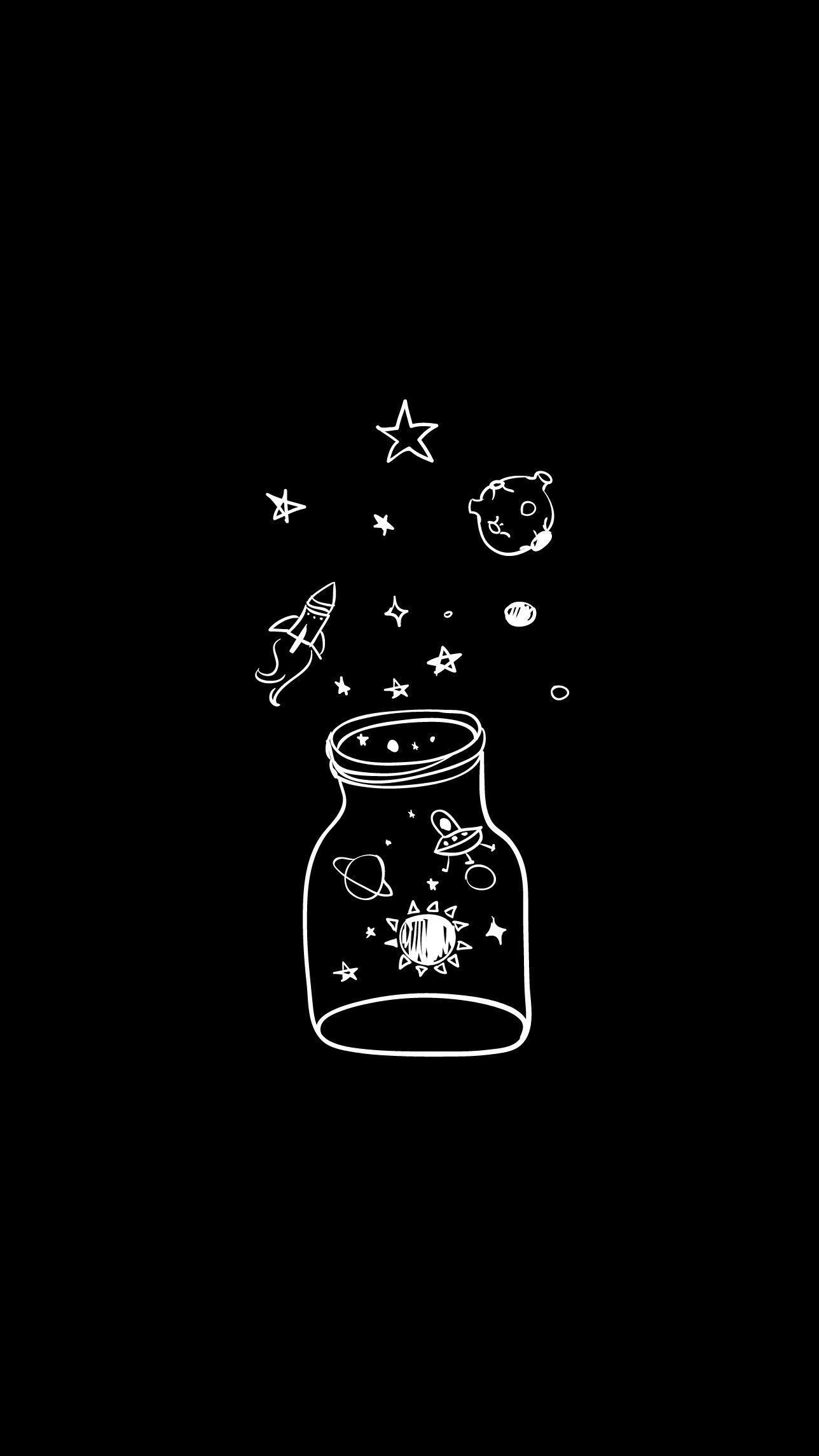Рисунки на черном фоне