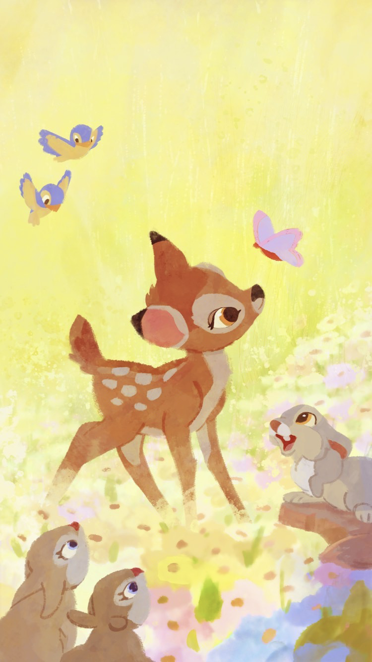 Bambi Wallpaper / Disney. Cute disney wallpaper, Bambi disney, Disney artwork
