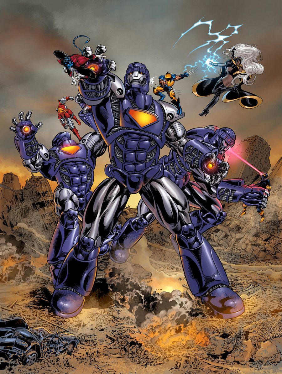 Hasbro: Sentinel Art Colors. Marvel comics art, Marvel characters, Marvel villains