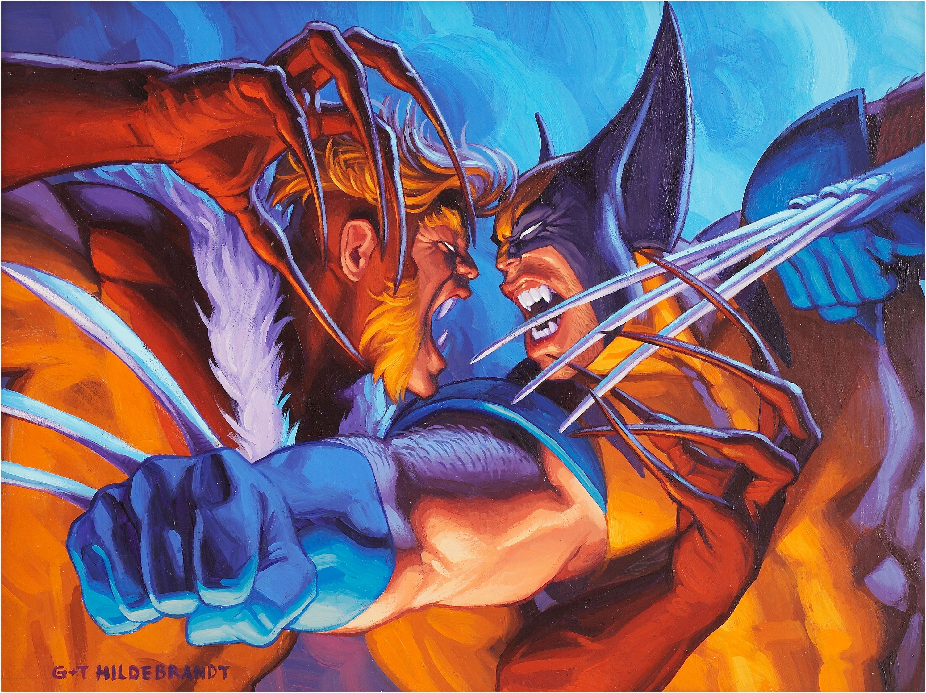 Title Comics X Men Wolverine Sabertooth Wallpaper Vs Sabretooth Wallpaper HD HD Wallpaper