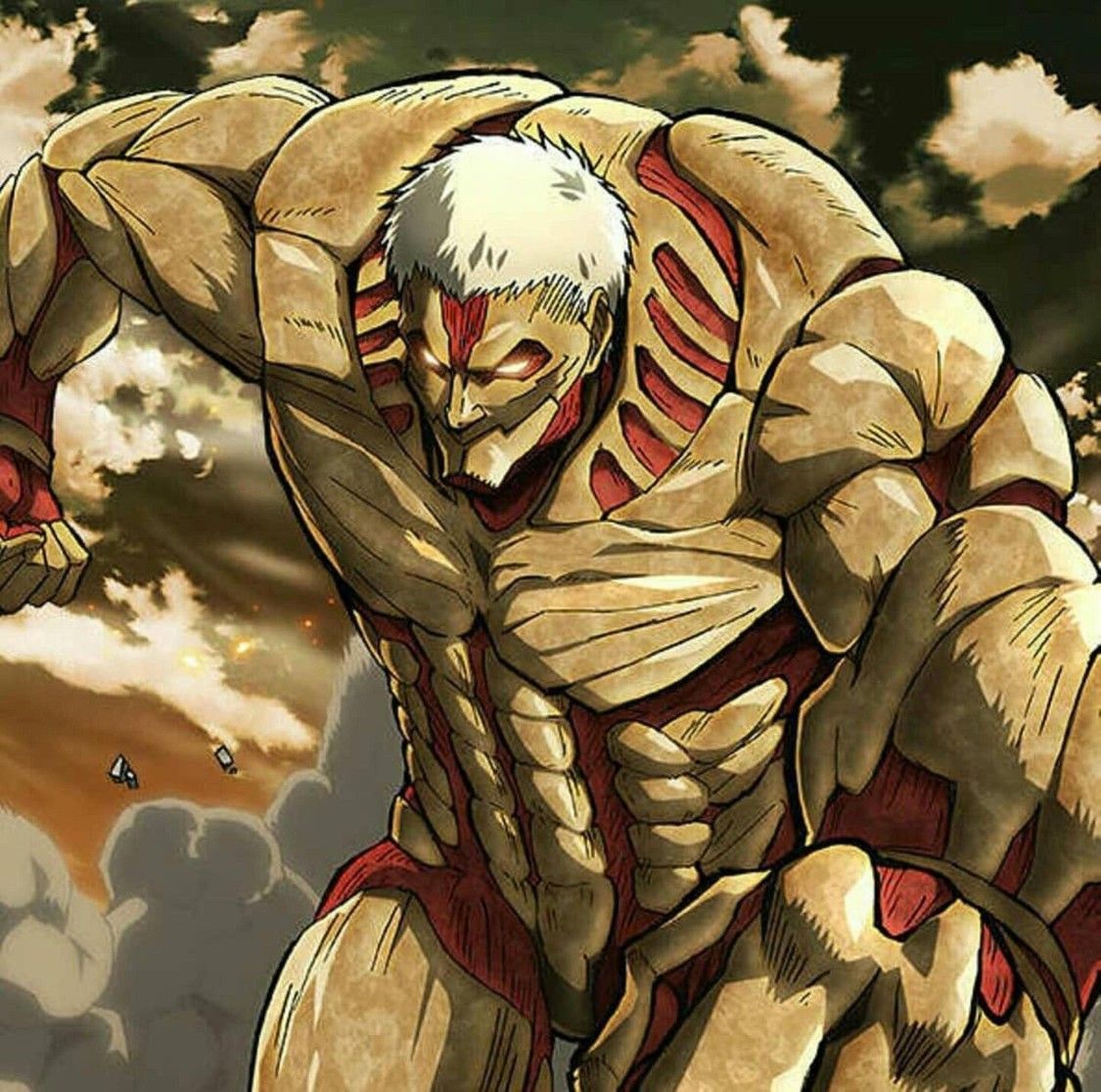 Titán Reiner Braun (Titán Acorazado). Dibujo samurai, Titanes anime, Arte de anime