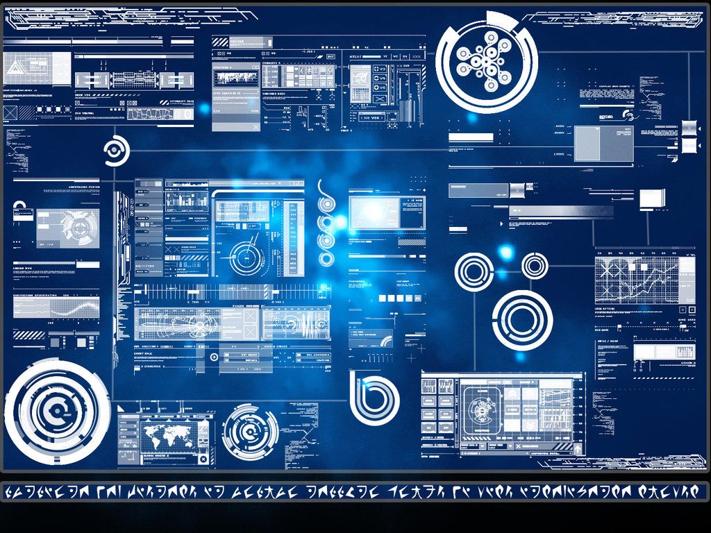 Spaceship Control Panel Wallpaper