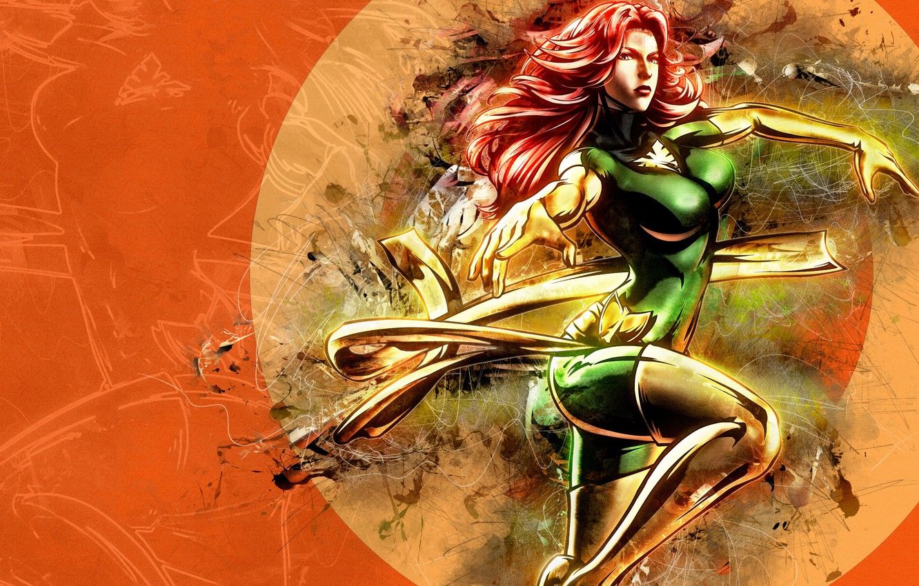 Wallpaper Fantasy, X Men, Phoenix, Marvel, Comics, Digital Art, Artwork, Superhero, Fantasy Art, Jean Grey Image For Desktop, Section фантастика