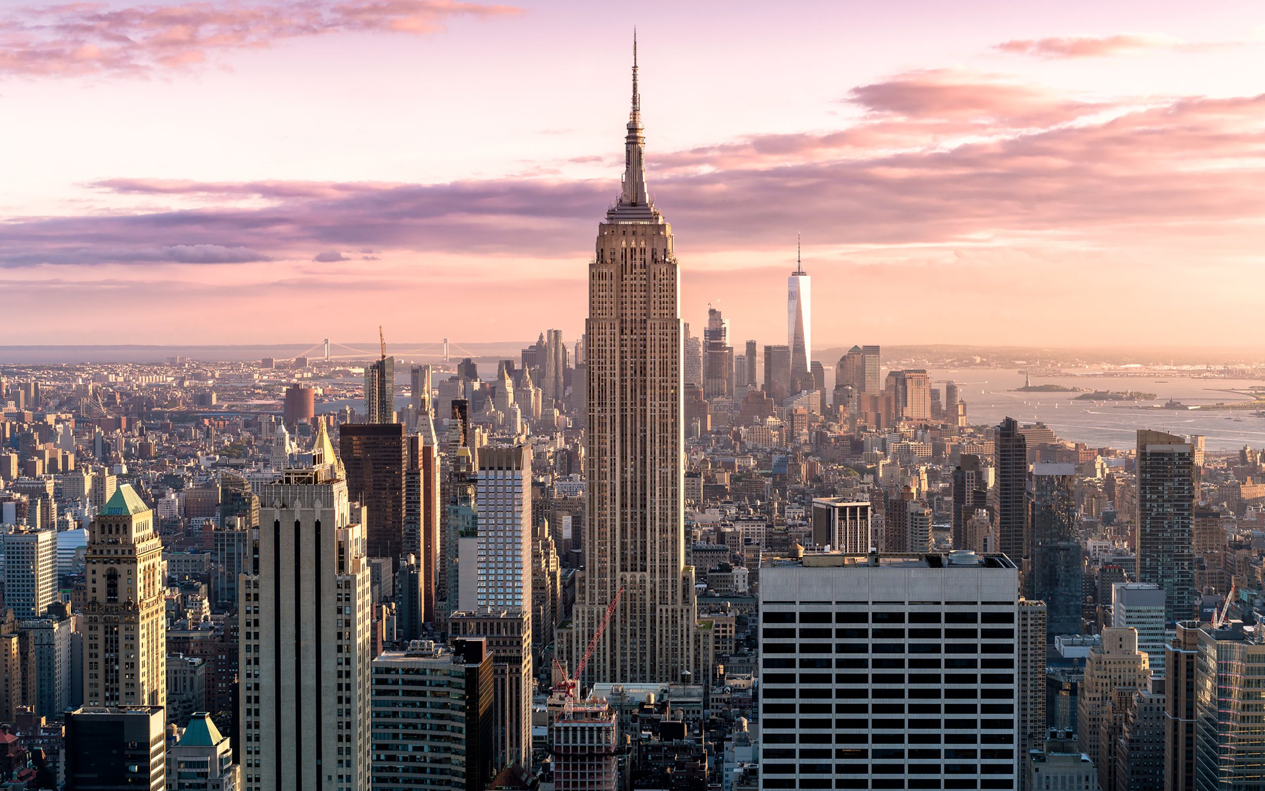 New York City Wallpaper 4K Skyline Panorama Sunset 4645