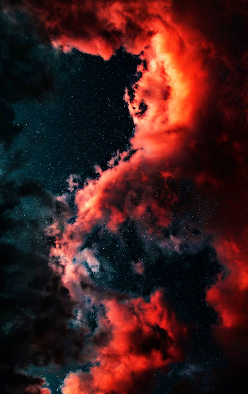 Red clouds wallpaper