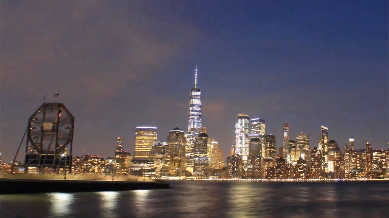 New York City Skyline at Night 4K Screensaver NYC Skyline