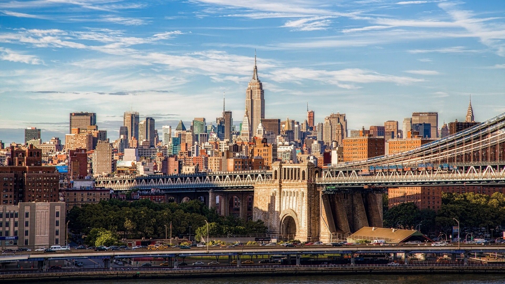 Free download New York Bridge Skyline Nexus Wallpaper [1920x1080] for your Desktop, Mobile & Tablet. Explore NYC Skyline Wallpaper. New York City Wallpaper Skyline, Skyline Wallpaper for Walls, New
