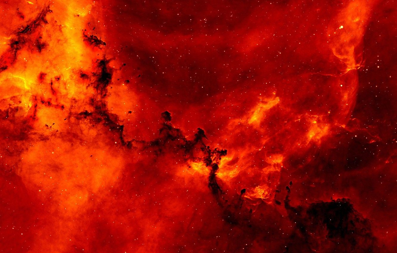 Wallpaper Red, Clouds, Star, Space, Galaxy, Nebula, Cosmos image for desktop, section космос