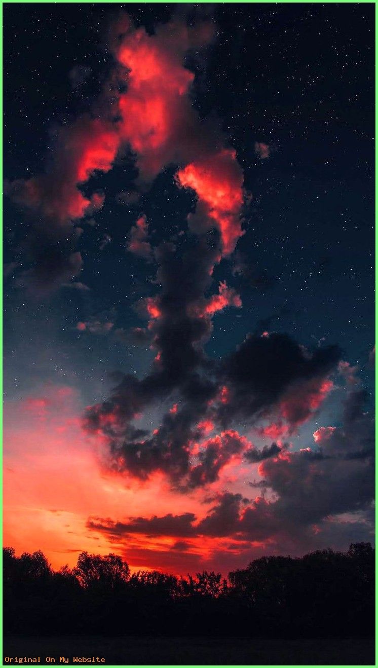 Sunset Clouds Space Stars iPhone Wallpaper - —iPhone Wallpaper #WallpaperiPhonebackground #Wallpap. Sunset iphone wallpaper, Landscape wallpaper, Sky aesthetic
