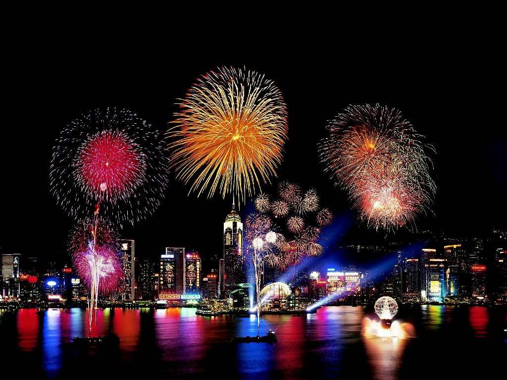 Fireworks In China Wallpaper