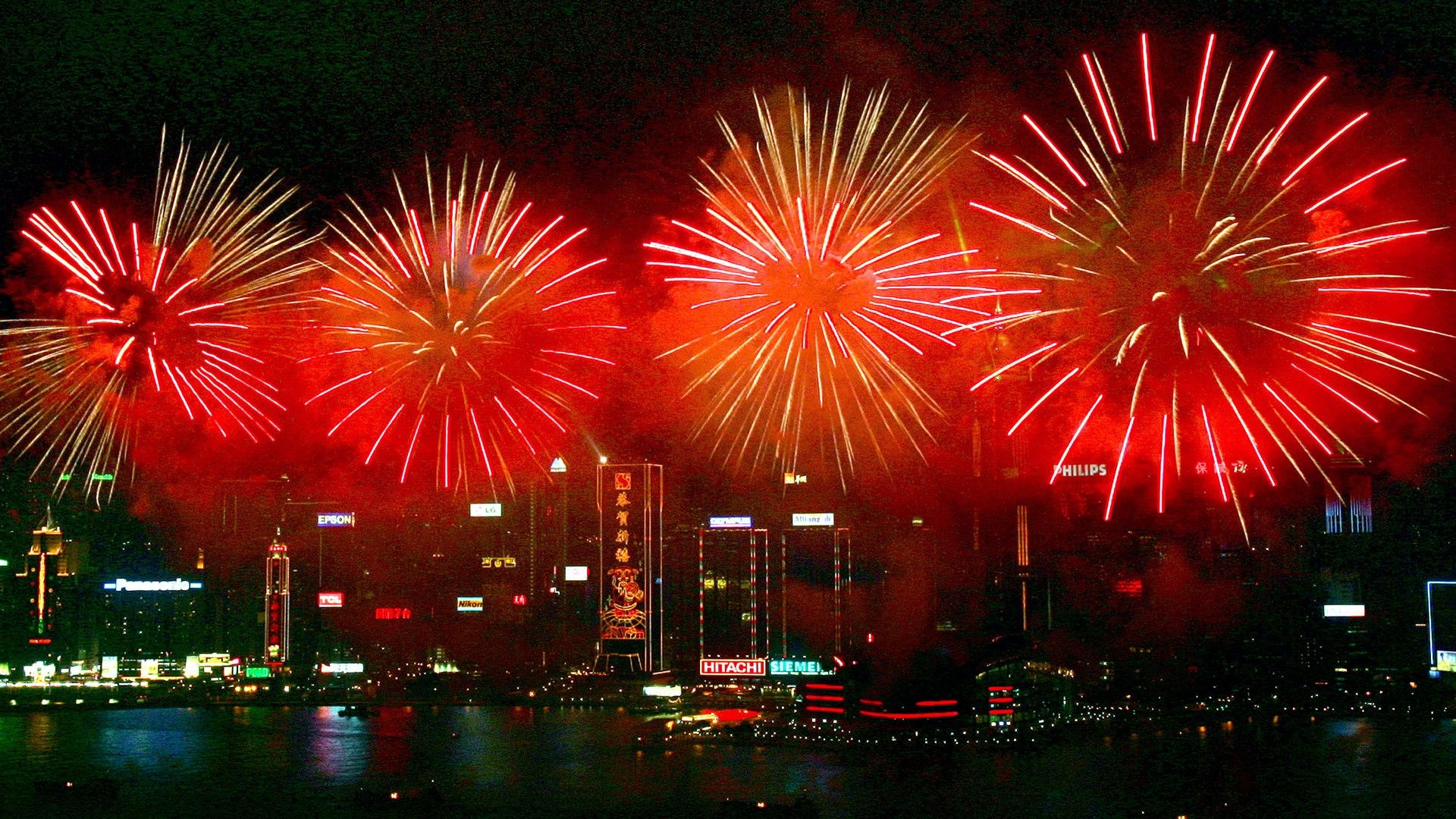 Download China Fireworks Wallpaper 1920x1080