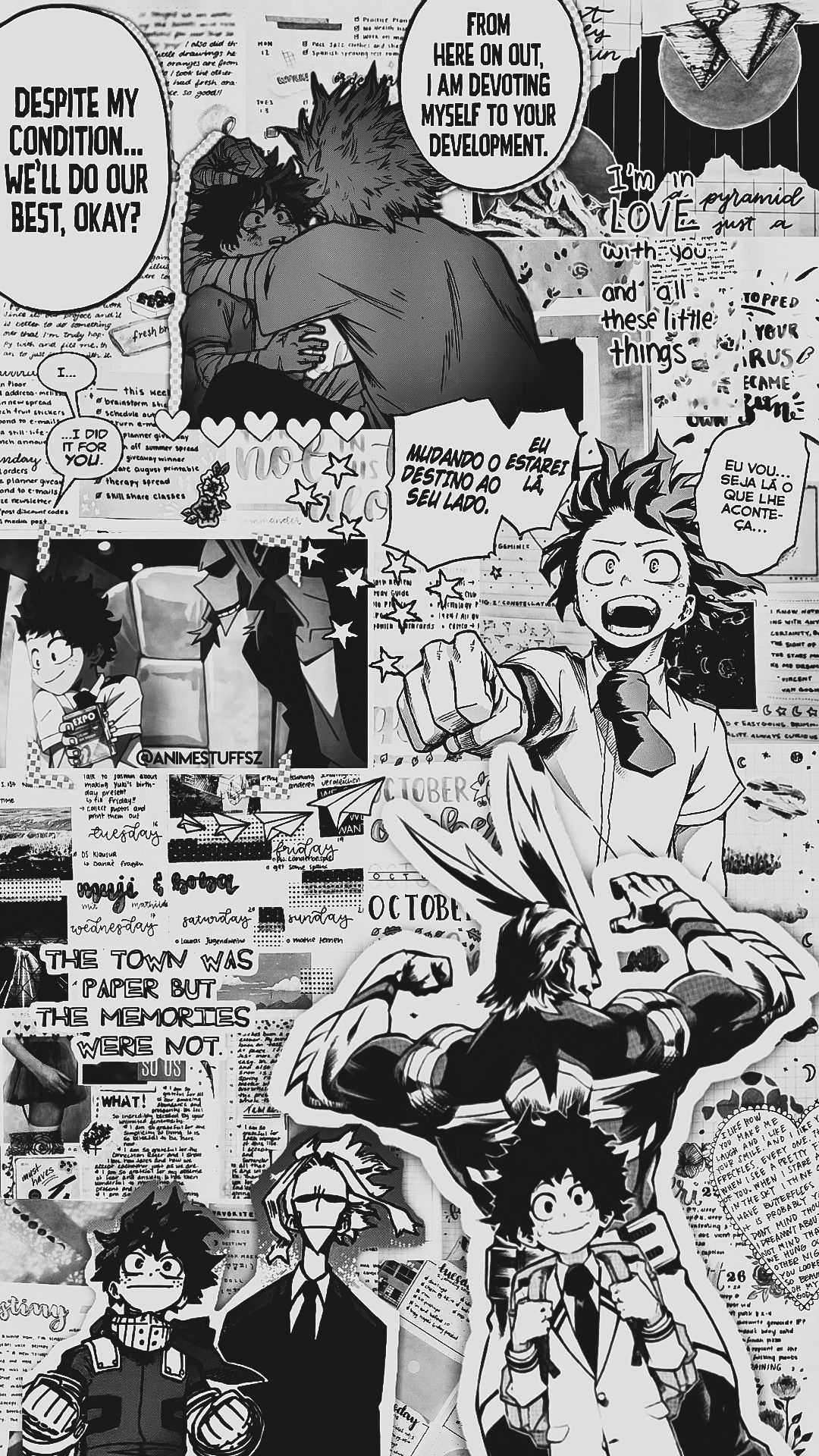 All Might e Deku. Hero wallpaper, Cute anime wallpaper, Cool anime wallpaper