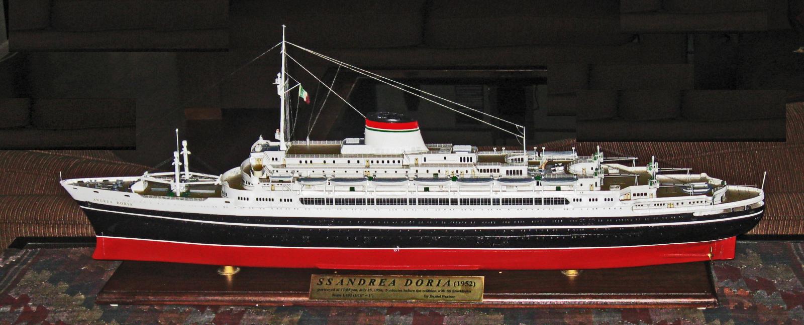 SS Andrea Doria 1952 By Shipmodel 16 Scale - Logs For Subjects Built 1901 Day Ship World™
