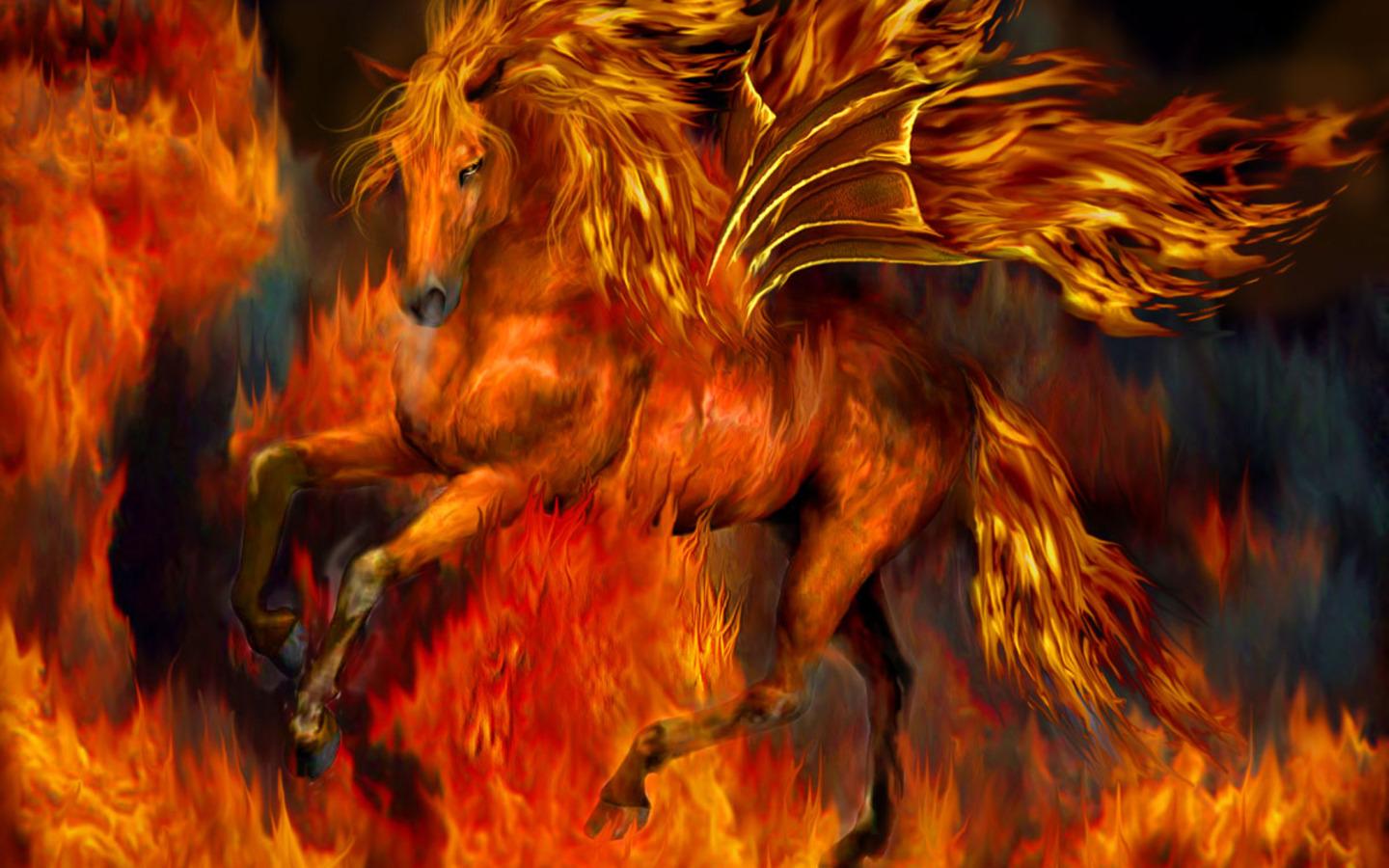 Fire Horse Wallpaper HD