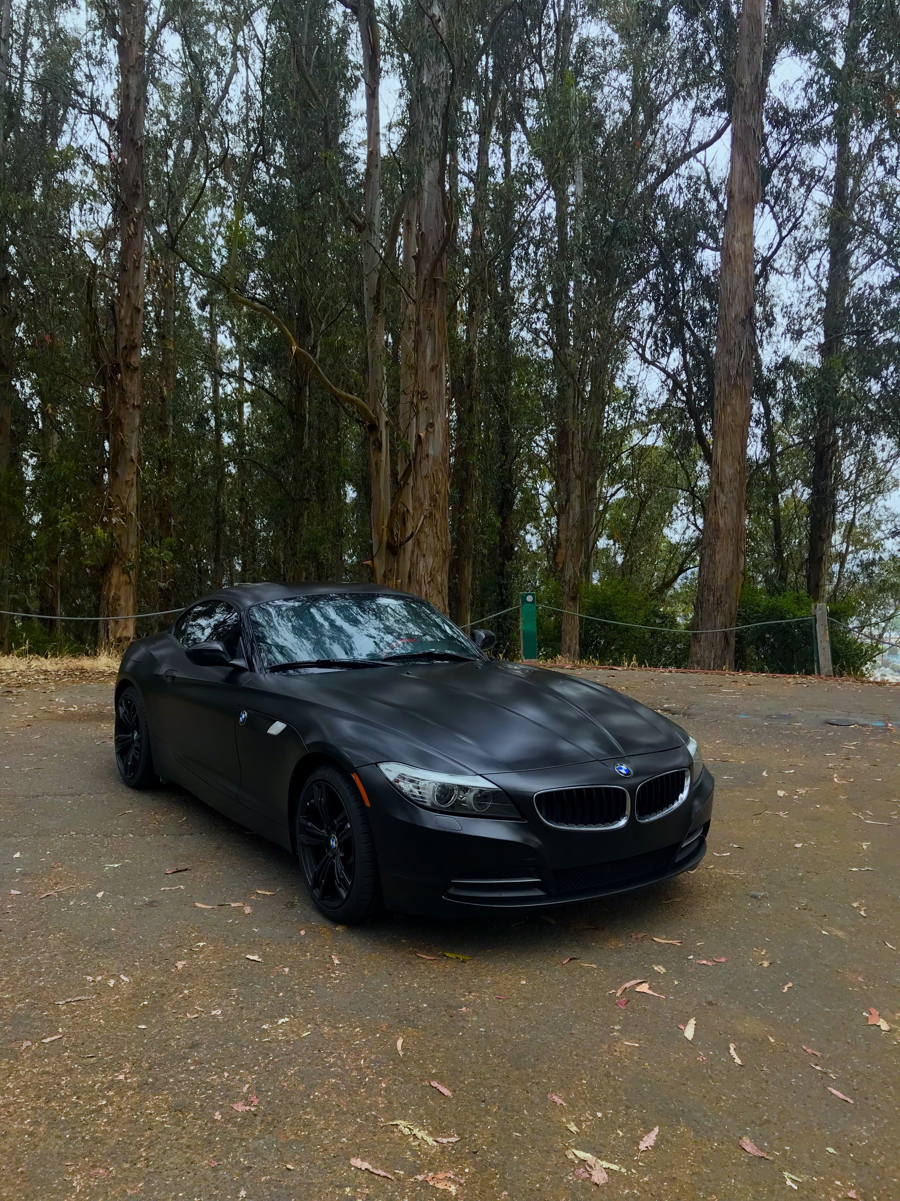 Satin black wrap BMW Z4