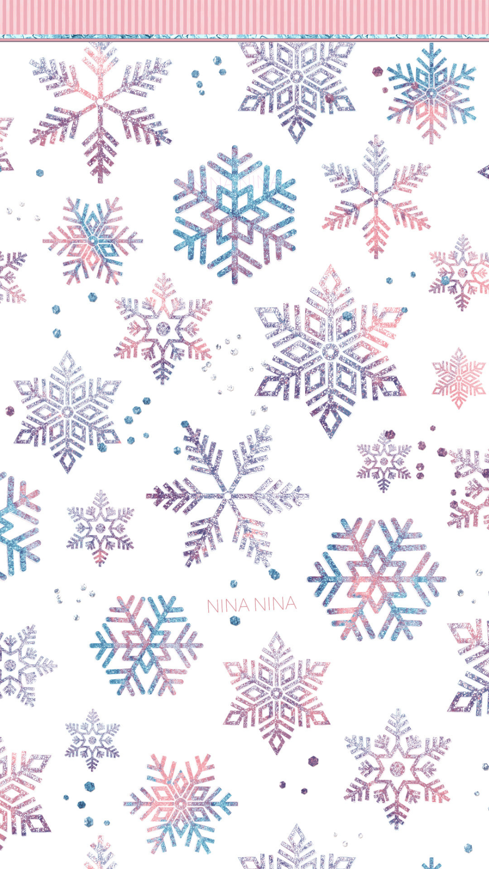 Watercolor Snowflakes Digital Papers, Blush and Blue Seamless Patterns, Glitter Snow Winter, Ice Crystals Fabric, Scrapbook Planner, Sparkle. Snowflake wallpaper, Xmas wallpaper, Christmas phone wallpaper