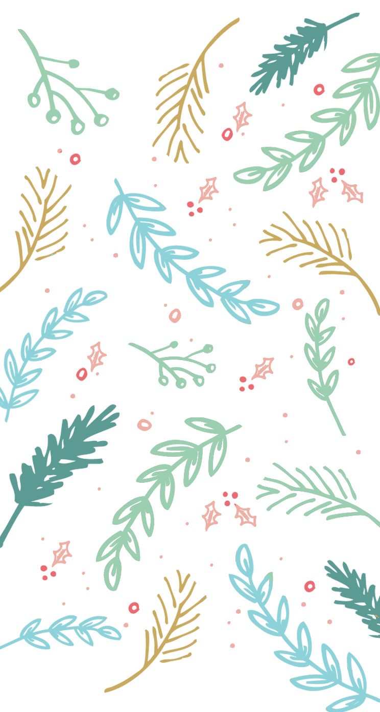 Winter Pattern iPhone Wallpaper. Holiday iphone wallpaper, Holiday wallpaper, Flower wallpaper