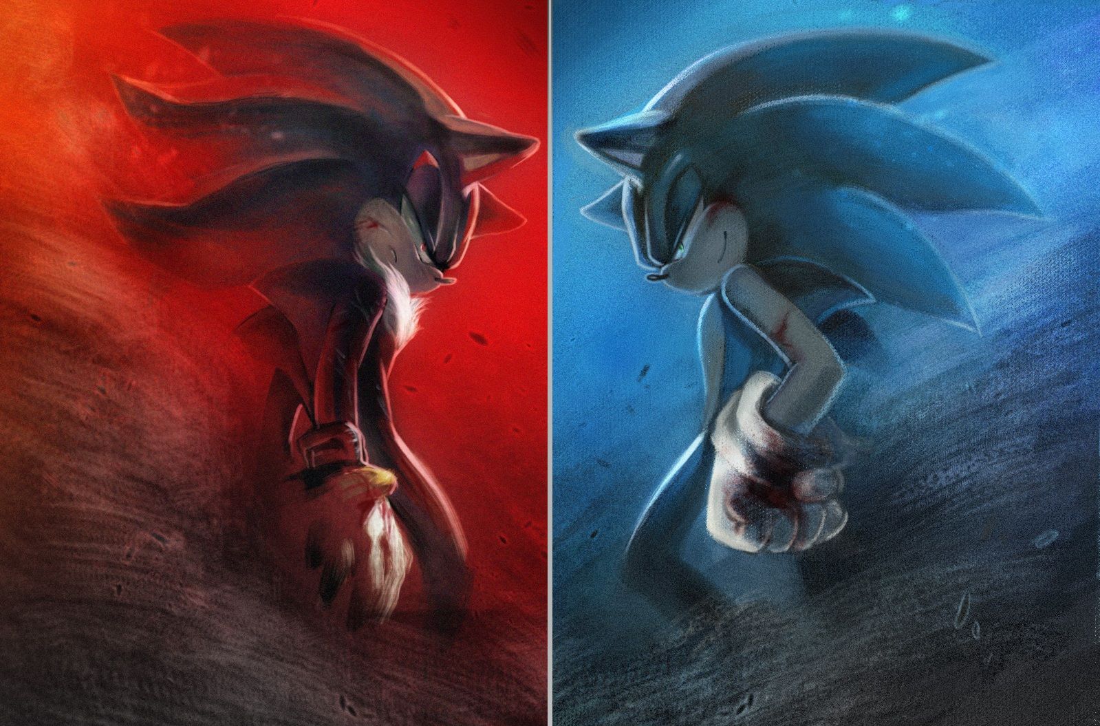 Shadow And Sonic Shadow The Hedgehog