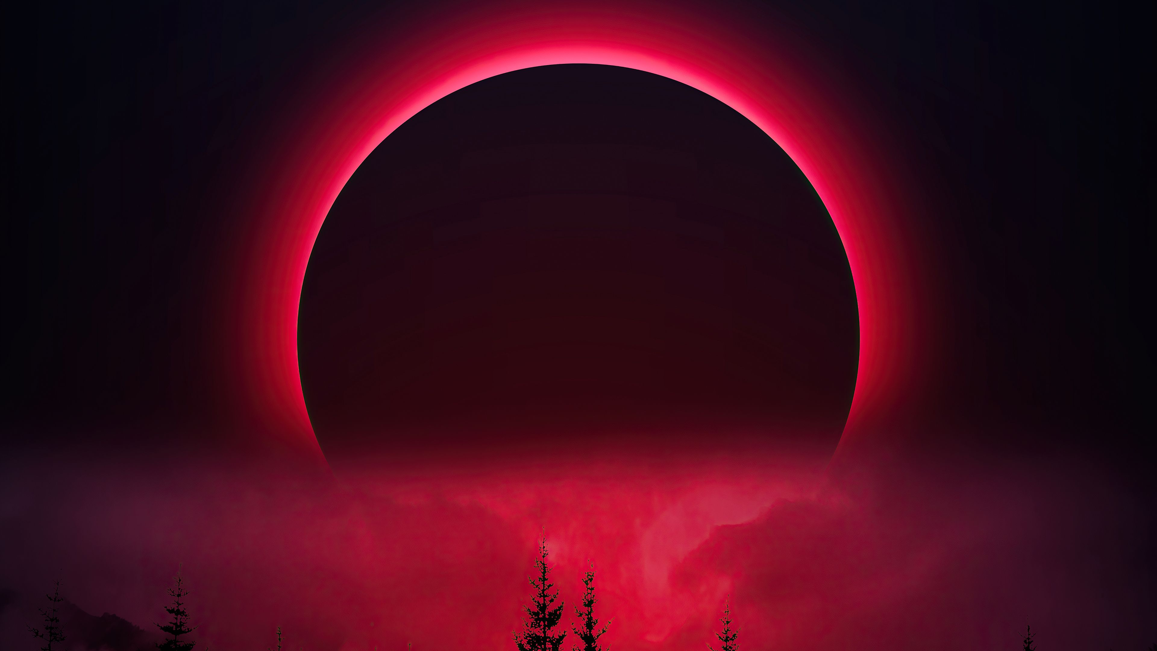 Red Moon, HD Artist, 4k Wallpaper, Image, Background, Photo and Picture