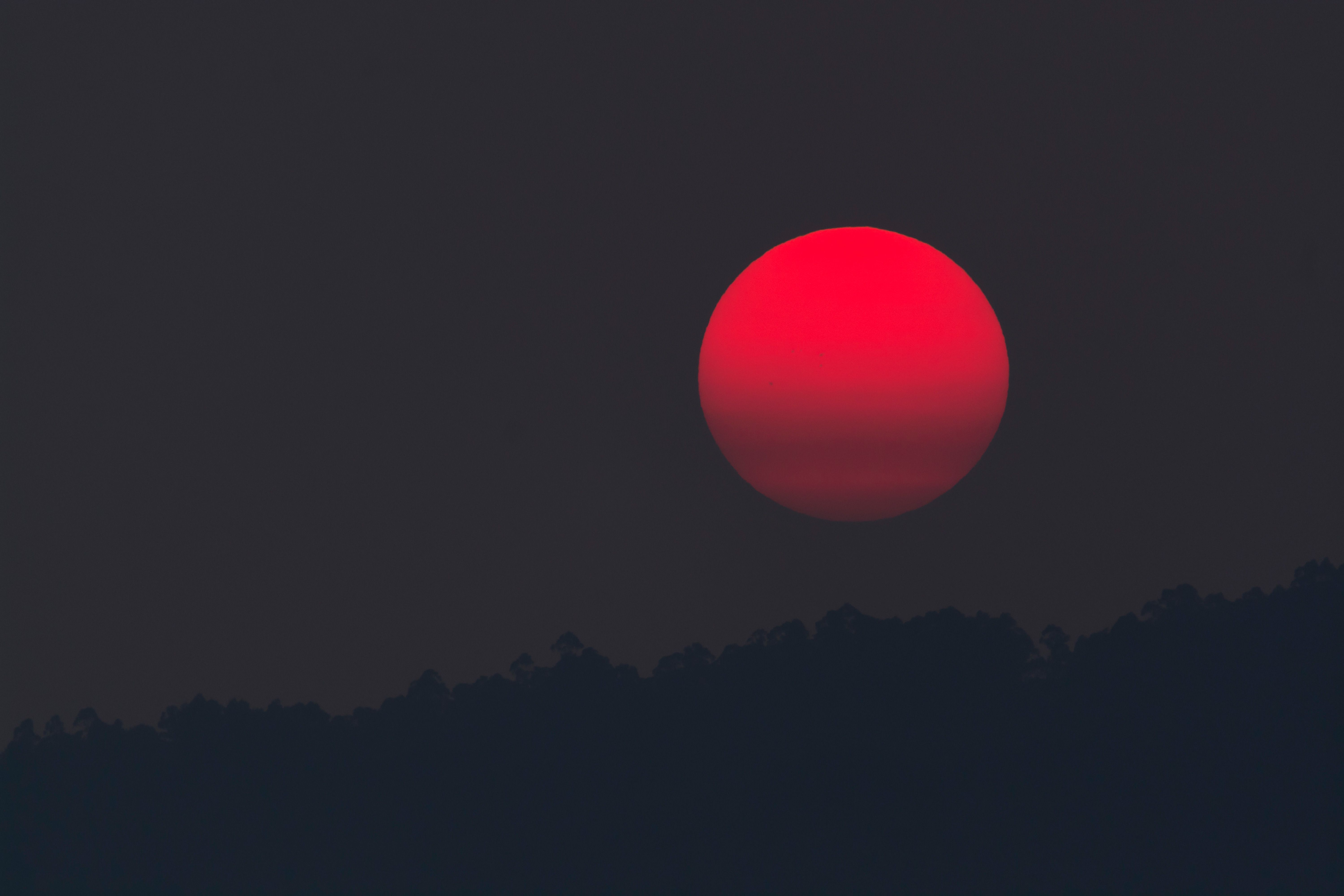 Red Moon At Evening, HD Nature, 4k Wallpaper, Image, Background, Photo and Picture