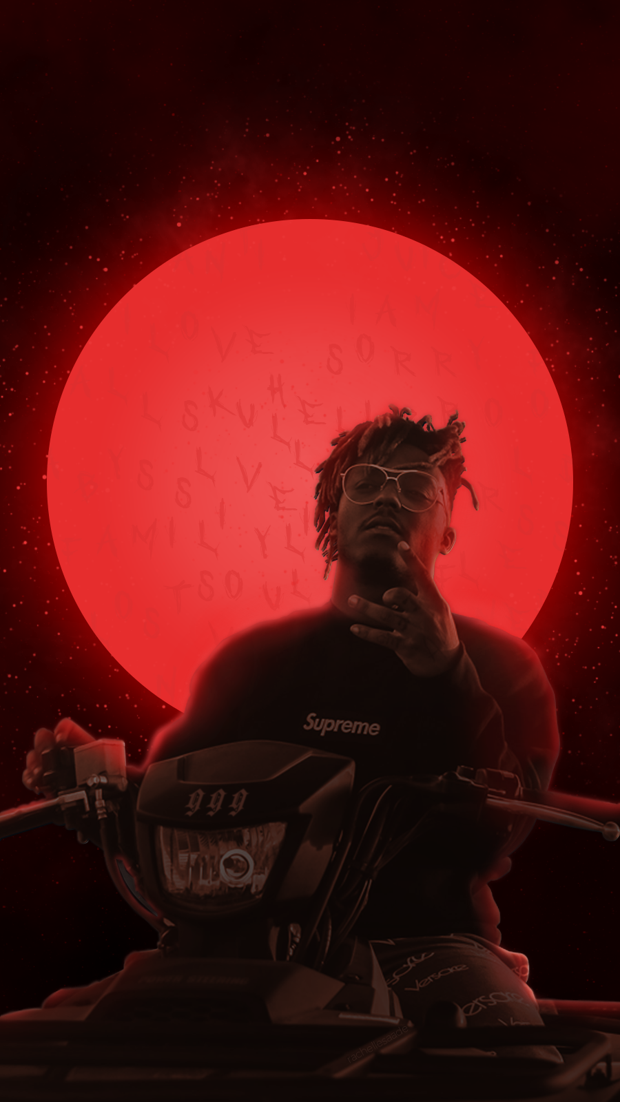 i made this juice wrld wallpaper edit and thought I'd share it with you here ❤️ 999 forever
