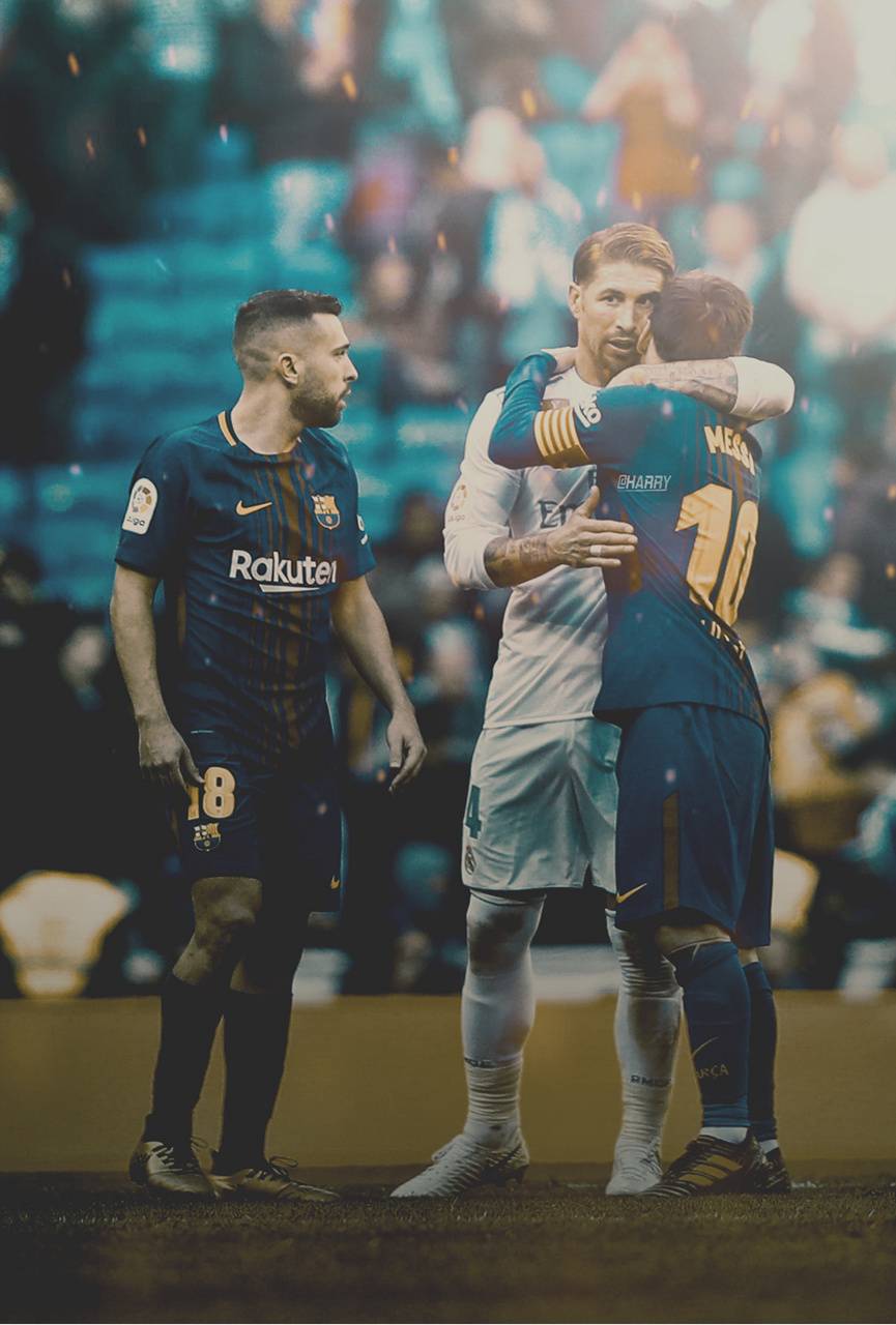 Messi and Ramos wallpaper