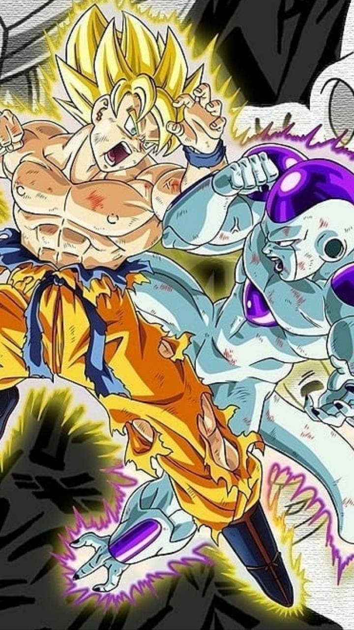 SSJ Goku vs Frieza wallpaper