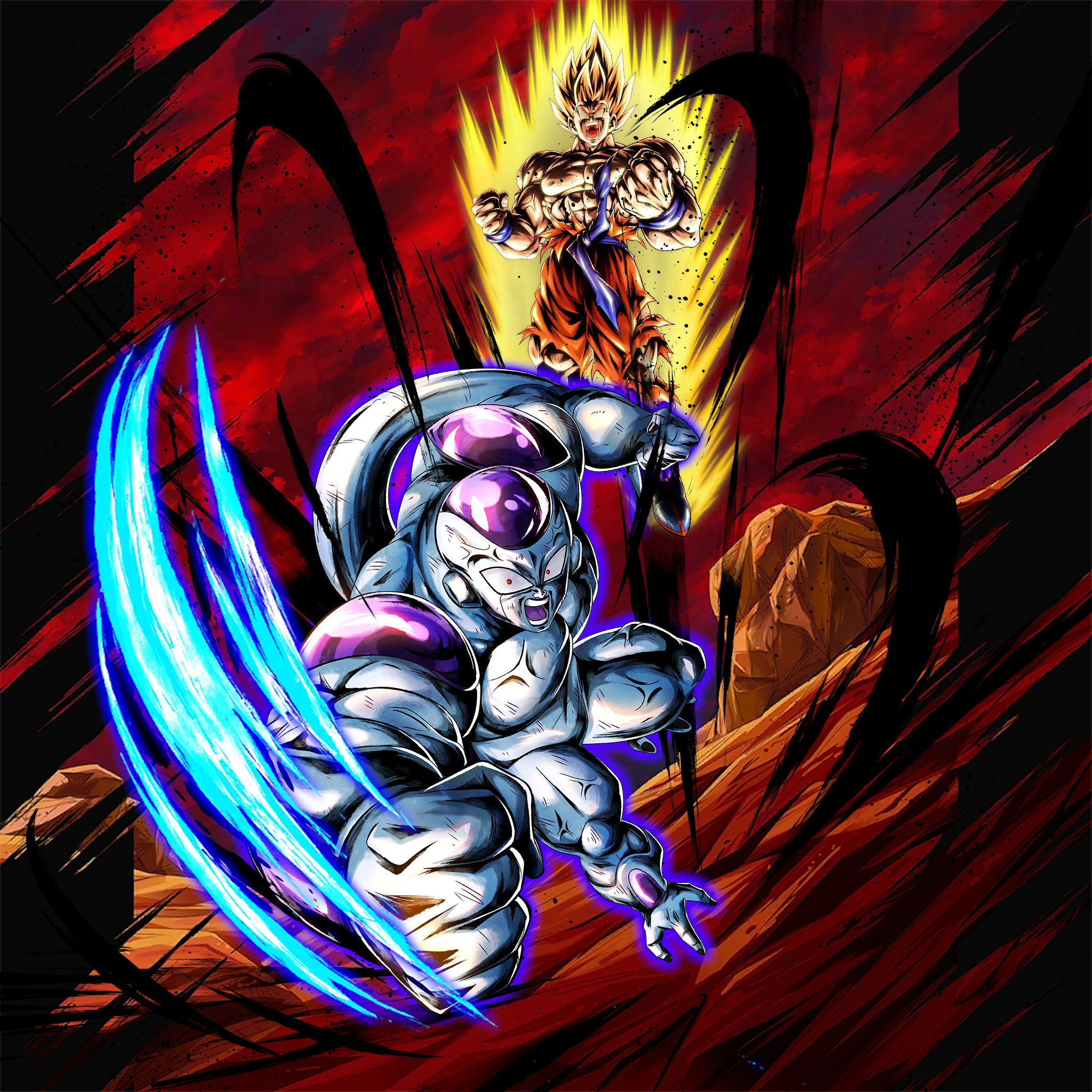 Final Form Frieza: Full Power vs Super Saiyan Goku Wallpaper HD