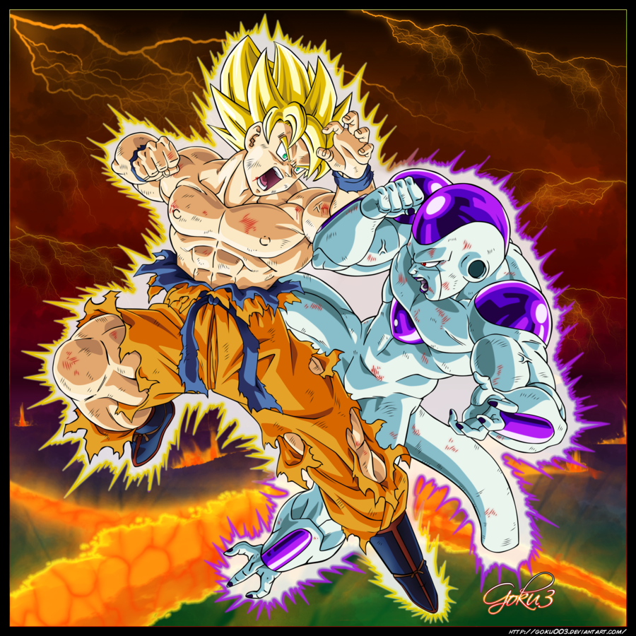Goku Super Saiyan Vs Frieza Wallpaper