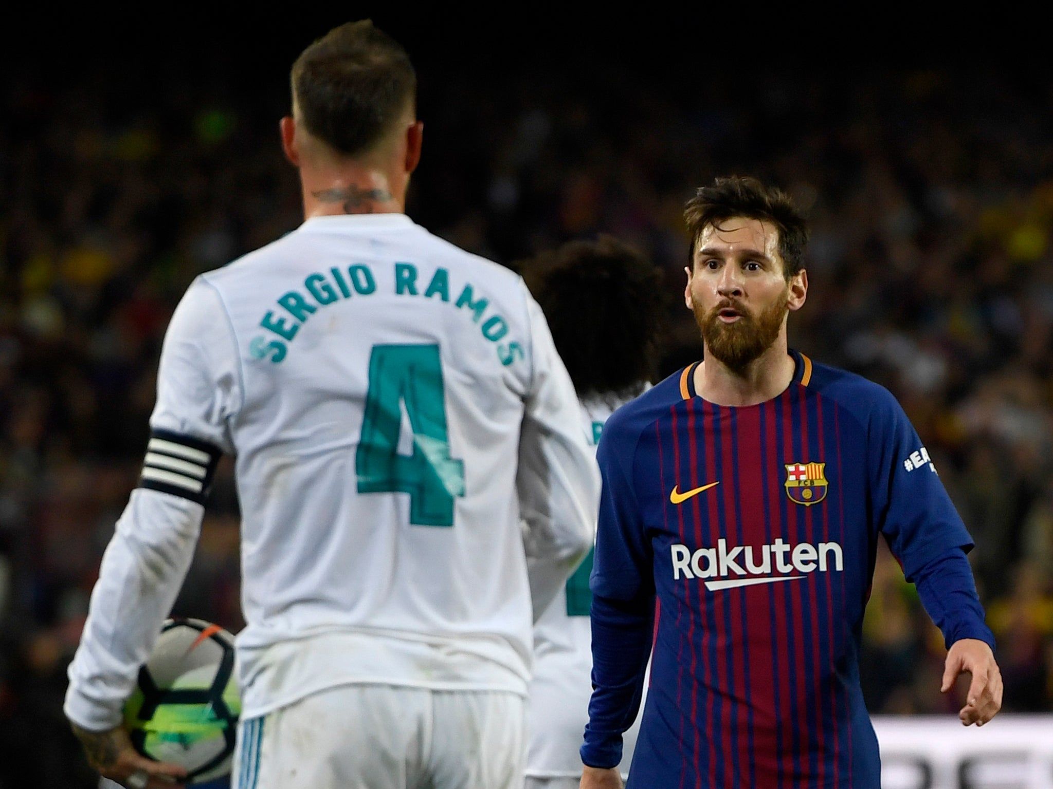 Sergio Ramos Accuses Lionel Messi Of 'putting Pressure On Referee' During Half Time Of El Clasico Draw