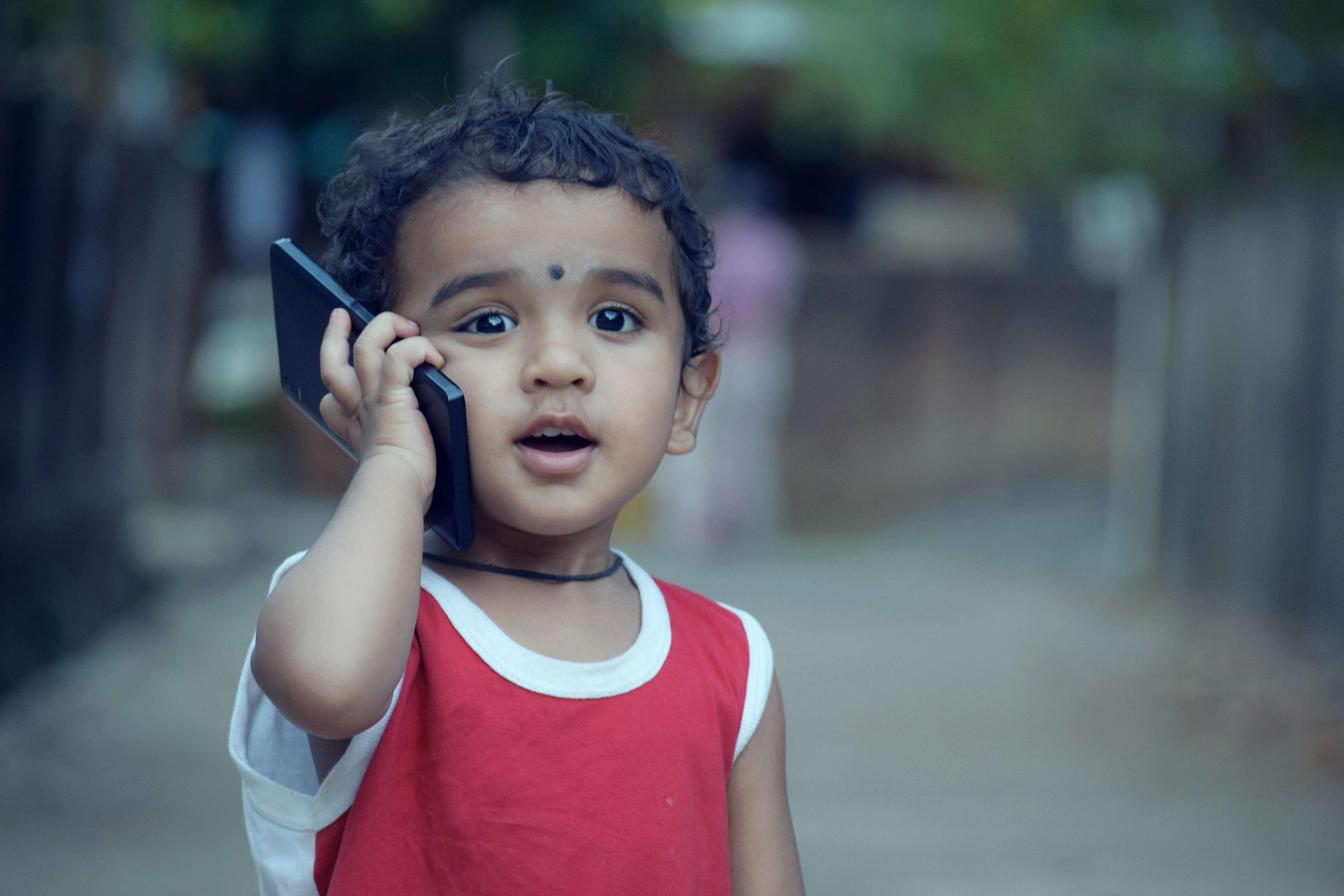 Boy, Calling, Cellphone, Child, Fun, Kid, Mobile, Phone, Child Using Mobile Wallpaper & Background Download
