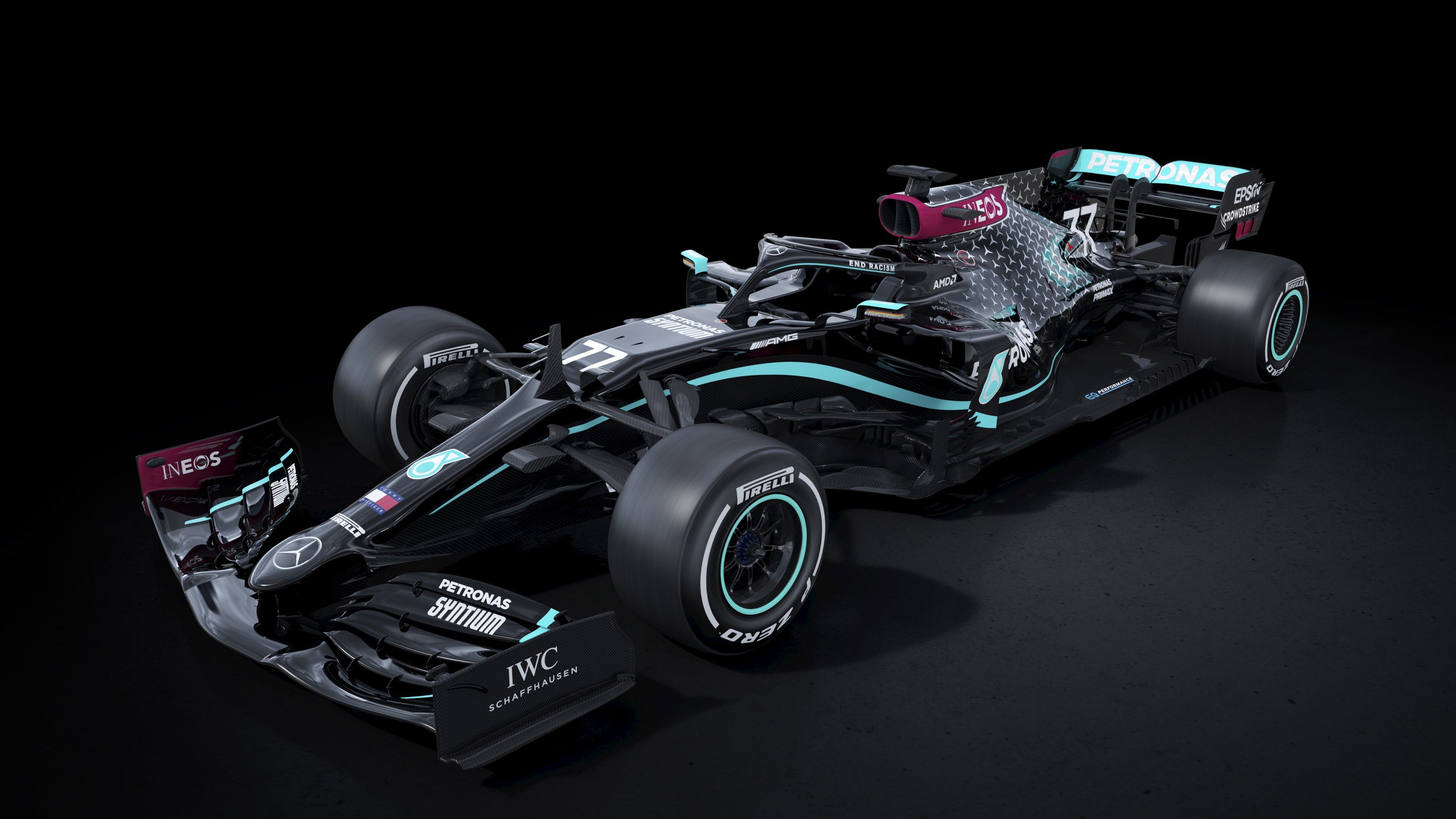 Mercedes AMG F1 W11 EQ Performance 4K Wallpaper, 2020, F1 Cars, Electric Race Cars, Black Dark