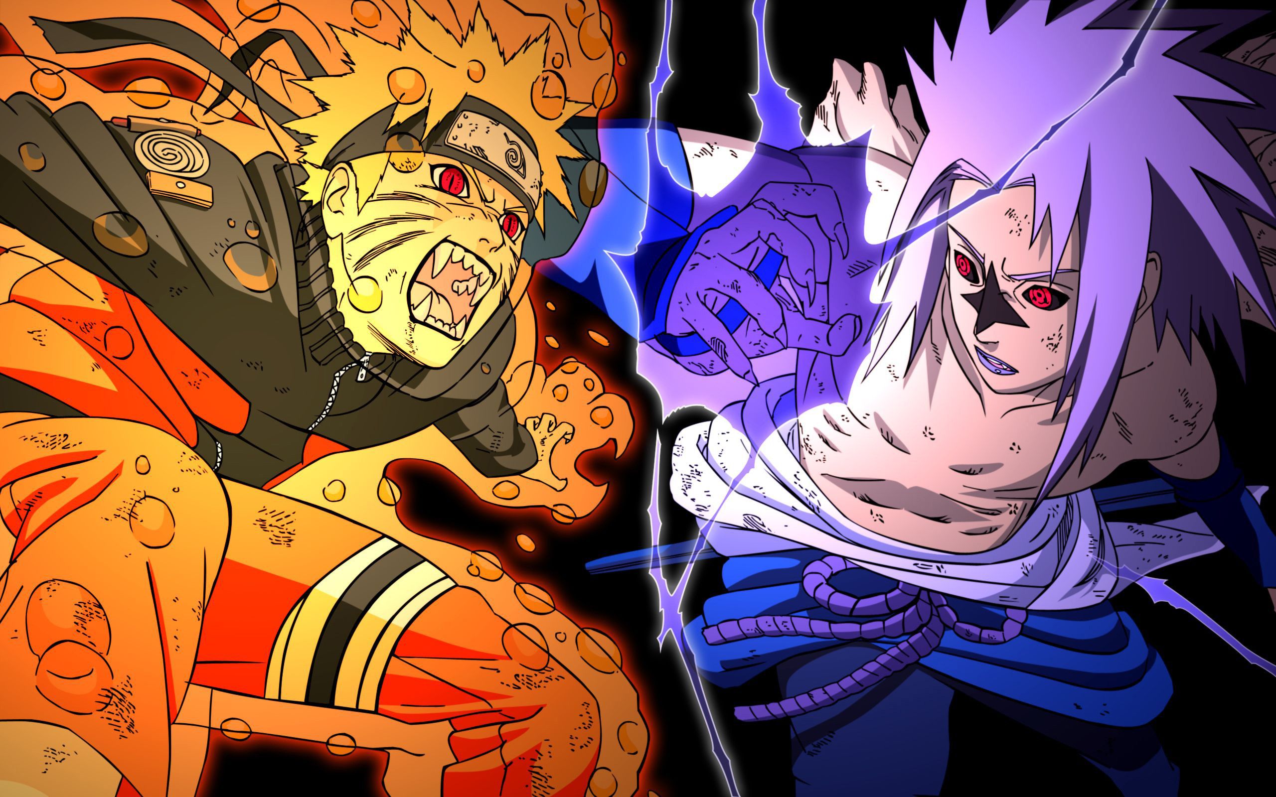 Battle Naruto Vs Sasuke Wallpaper