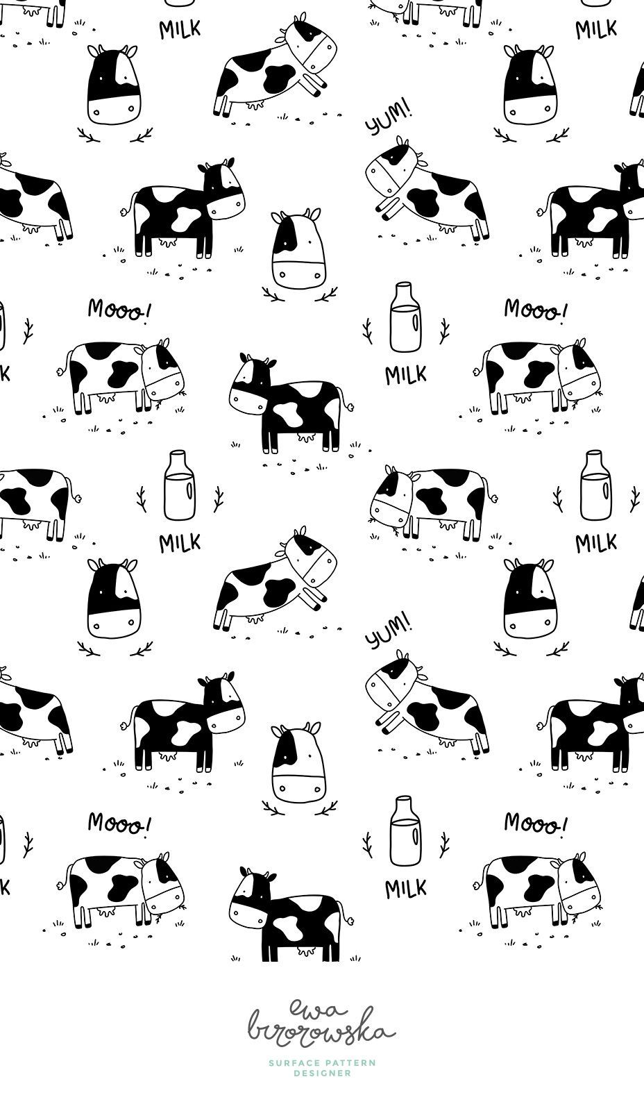 Black And White Cow Wallpapers Wallpaper Cave
