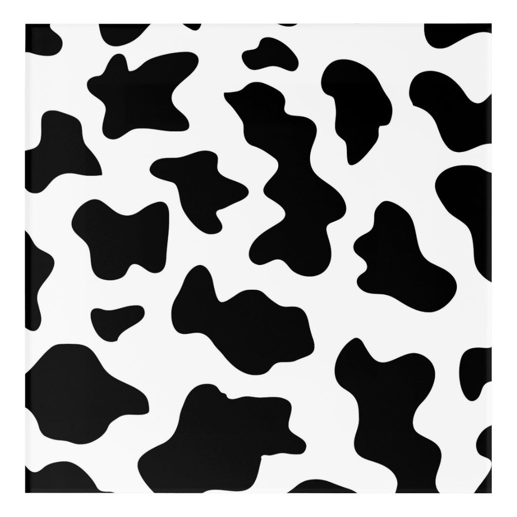 cute black and white farm dairy cow print acrylic print. Zazzle.com. Cow print wallpaper, Cow print, Cow wallpaper