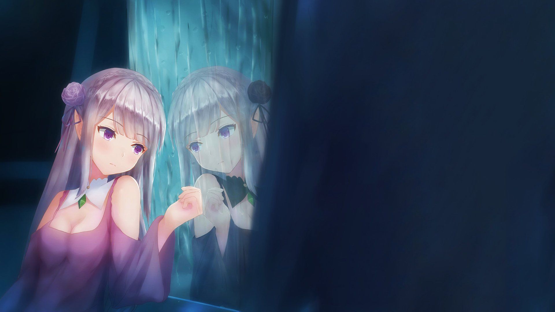 Emilia and Satella.. Anime Re:ZERO -Starting Life in Another World- Emilia (Re:ZERO) Wallpaper. Re zero wallpaper, World wallpaper, Wallpaper background