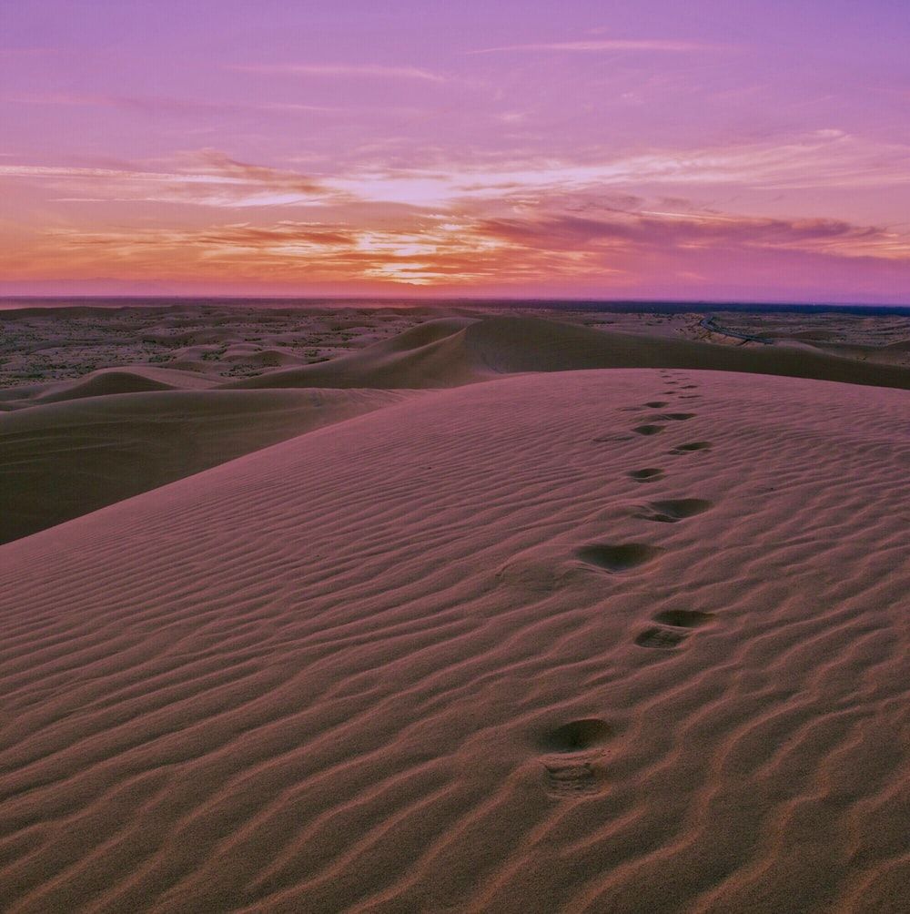 Desert Sunset Nature Landscape Sky Picture. Download Free Image