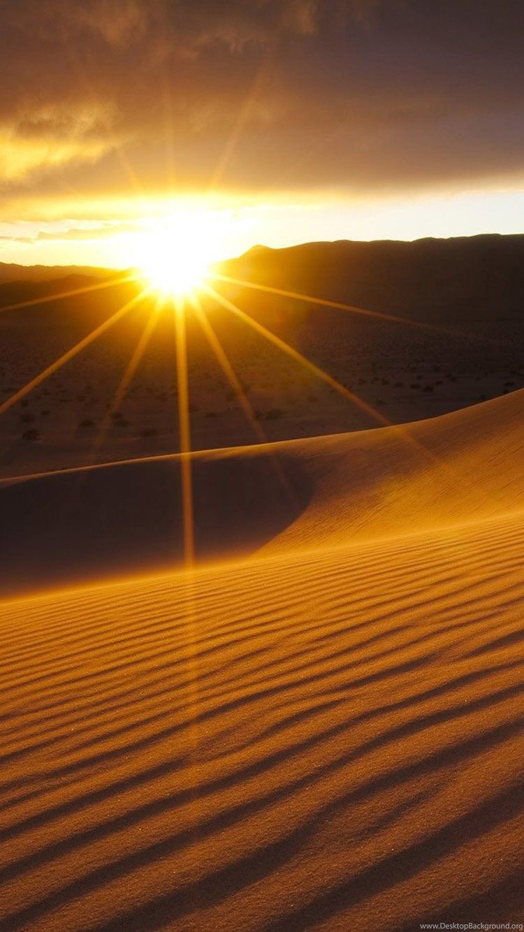 Desert Sunset iPhone 6 Wallpaper Desktop Background