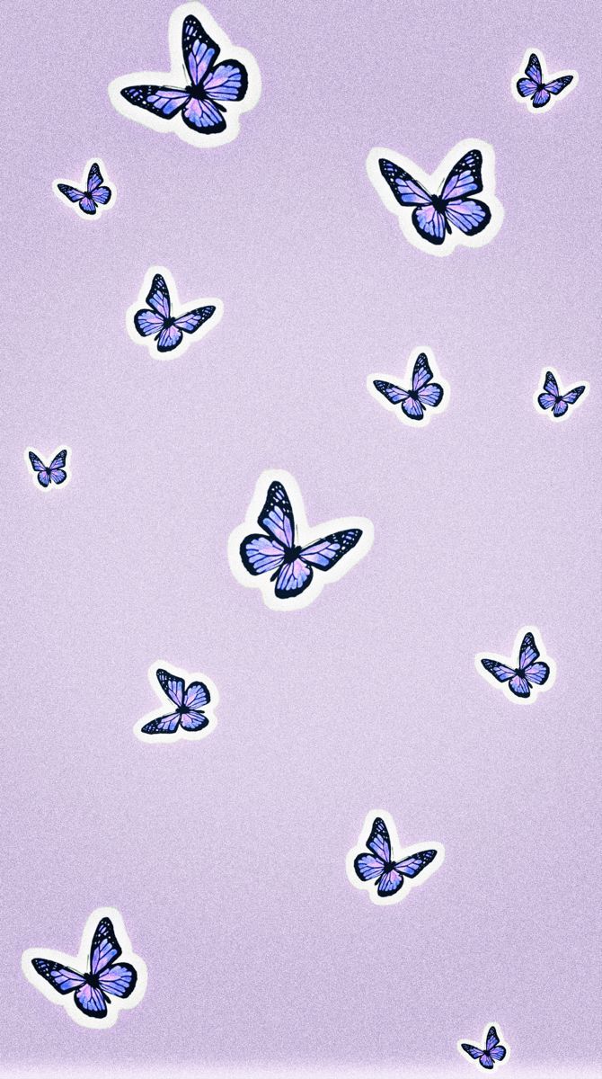 Butterflies. Butterfly wallpaper iphone, Purple wallpaper iphone, iPhone wallpaper tumblr aesthetic