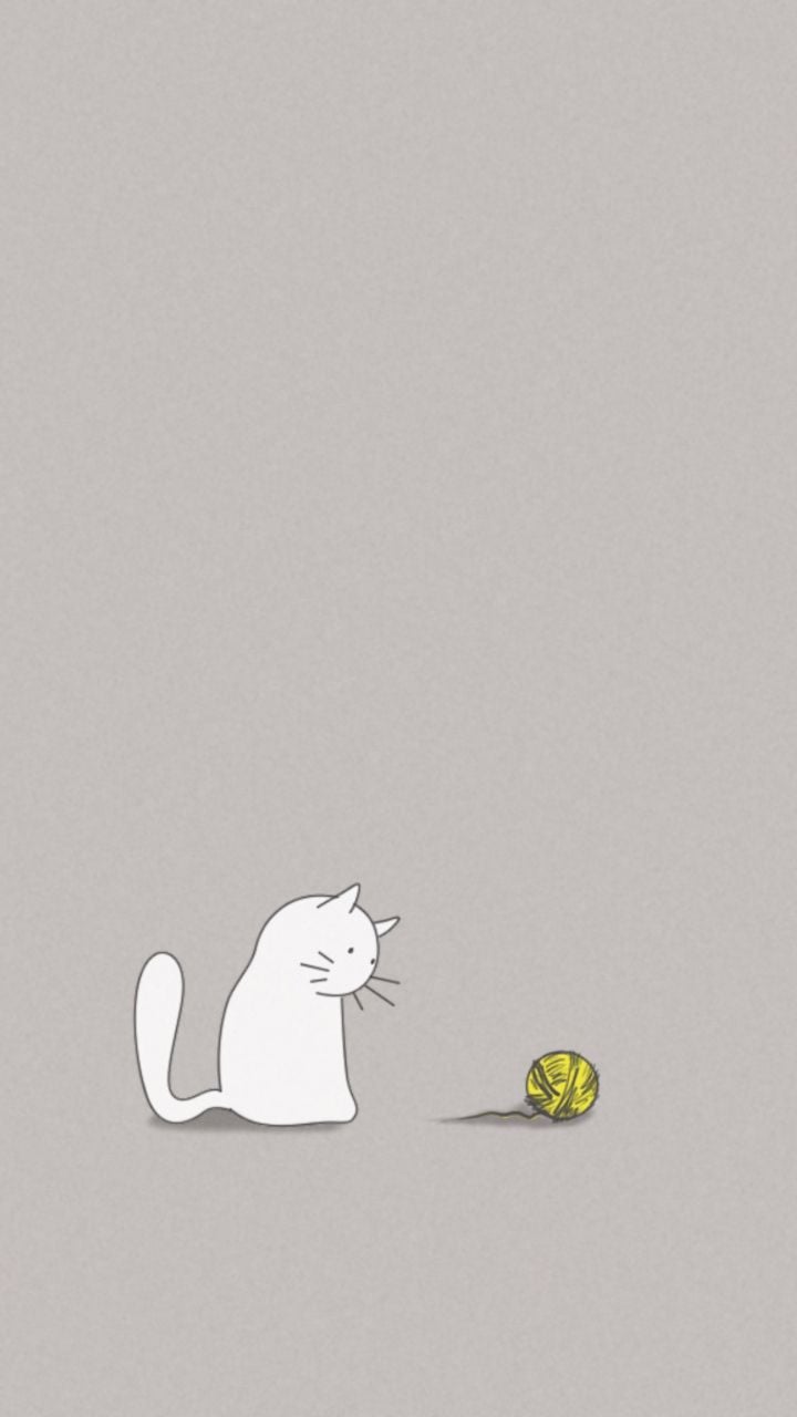 Minimalistic Cat Phone Wallpapers - Wallpaper Cave