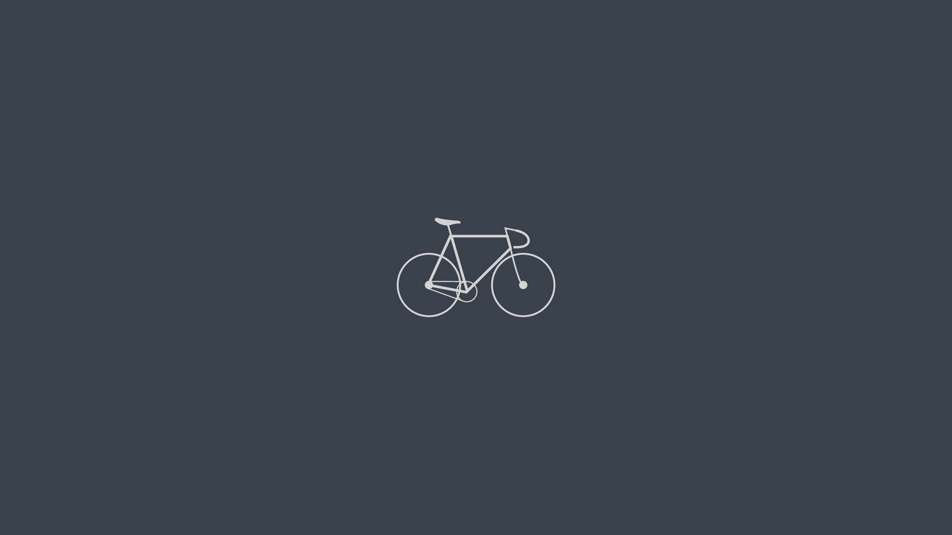Bicycle Minimalism Gray Wallpaper - [1920x1080]