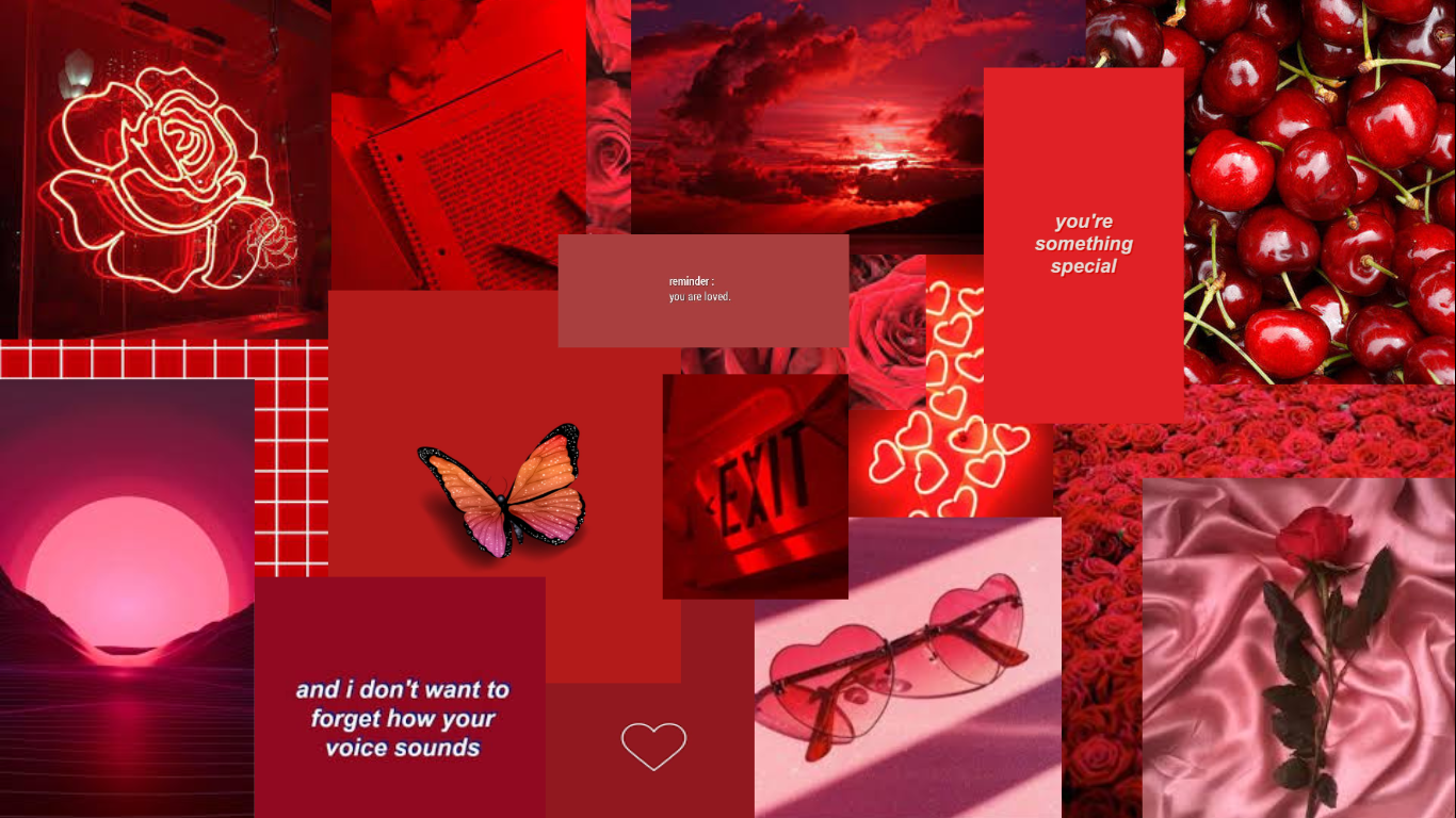 Neon Red Aesthetic Laptop Background Neon Aesthetics Desktop | Images