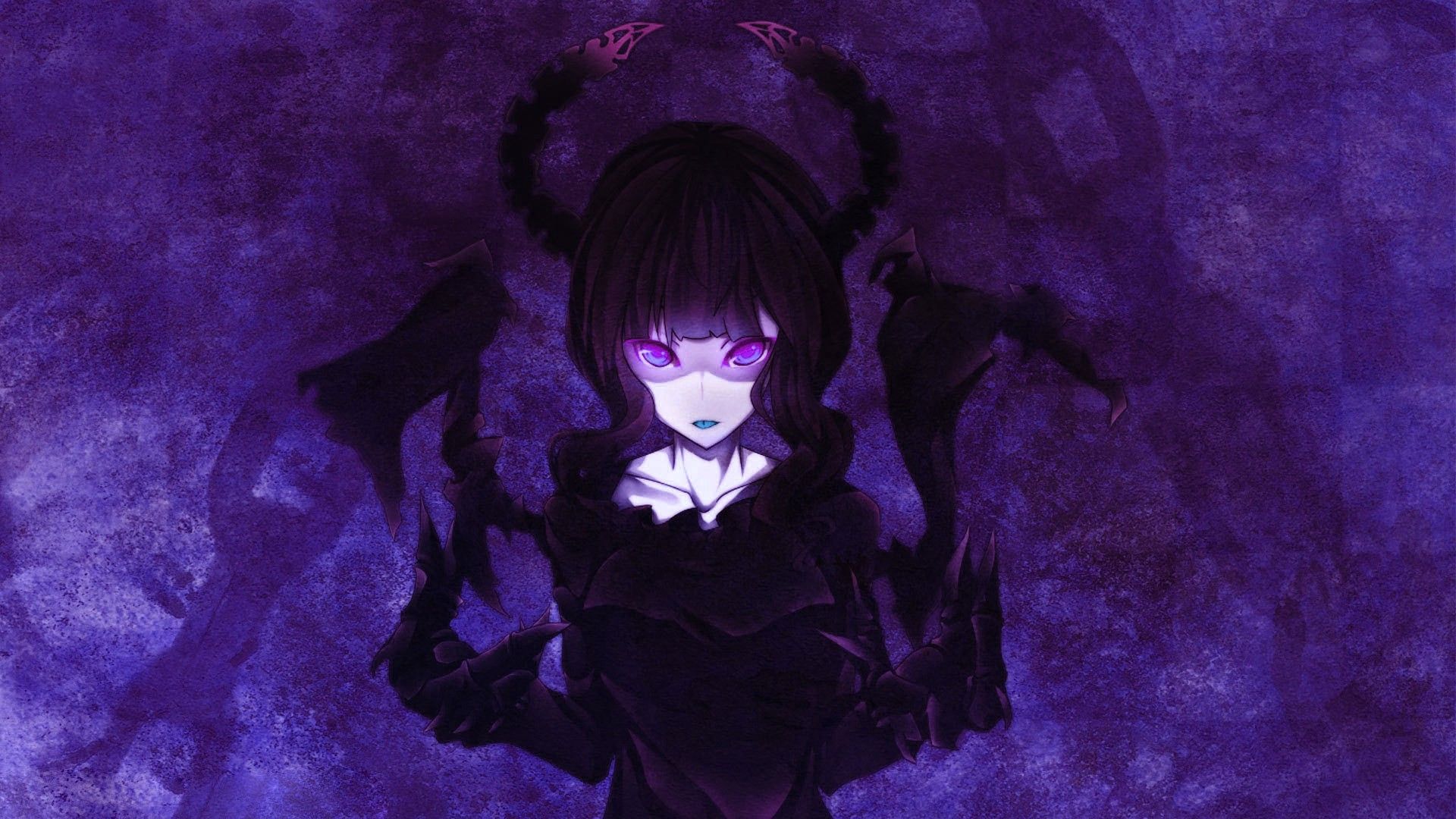 Dark Anime Girl Wall Art Anime Aesthetic Print Gothic Emo  Etsy